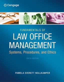 Fundamentals of Law Office Management 5th 9781133280842 Front Cover
