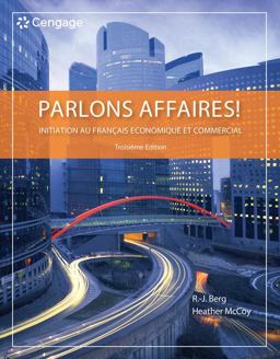 Parlons Affaires! Initiation Au FranÃ¯Â½ais Ã¯Â½conomique et Commercial 3rd 9781133311256 Front Cover