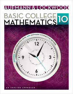 Basic College Mathematics An Applied Approach 10th 9781133365440 Front Cover