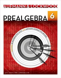 Prealgebra An Applied Approach 6th 9781133365457 Front Cover