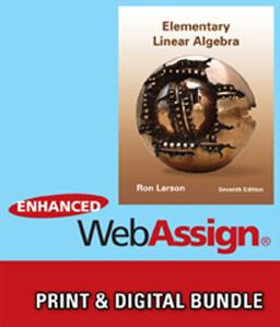 Bundle: Elementary Linear Algebra + WebAssign Printed Access Card for Larson's Elementary Linear Algebra, 7th Edition, Single-Term