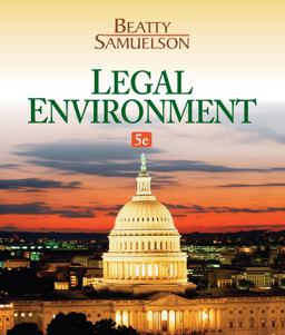 Legal Environment 5th 9781133587491 Front Cover
