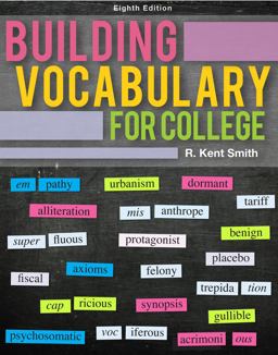 Building Vocabulary for College 8th 9781133590941 Front Cover