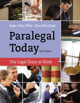 Paralegal Today The Legal Team at Work 6th 9781133591078 Front Cover