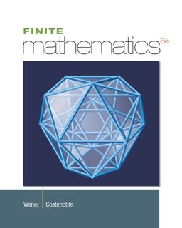 Finite Mathematics 6th 9781133605775 Front Cover