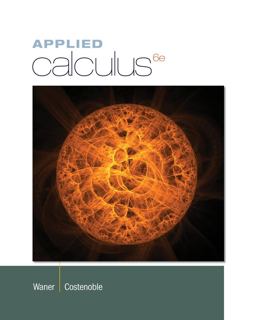Applied Calculus 6th 9781133607687 Front Cover