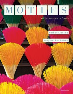 Student Activity Manual for Jansma/Kassen's Motifs: an Introduction to French, 6th 6th 9781133611806 Front Cover