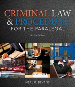 Criminal Law and Procedure for the Paralegal:  9781133693581 Front Cover