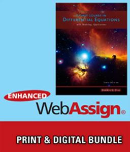 A First Course in Differential Equations With Modeling Applications + Enhanced Webassign Printed Access Card for Advanced Math, Single-term Courses: 10th 2013 9781133804062 Front Cover