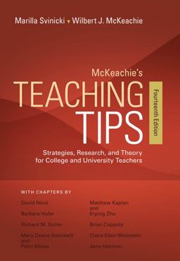 Mckeachie's Teaching Tips:  9781133936794 Front Cover