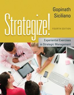 Strategize!: Experiential Exercises in Strategic Management 4th 2013 9781133953371 Front Cover