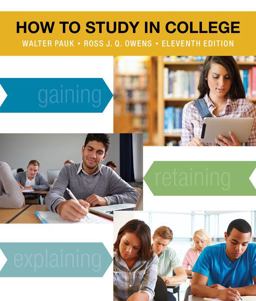 How to Study in College 11th 9781133960782 Front Cover