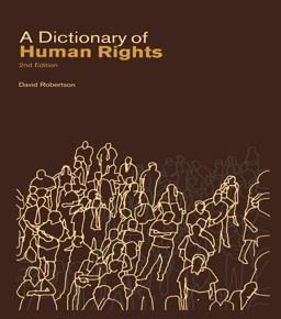 A Dictionary of Human Rights