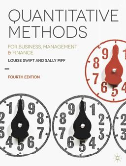 Quantitative Methods For Business, Management and Finance 4th 9781137376558 Front Cover