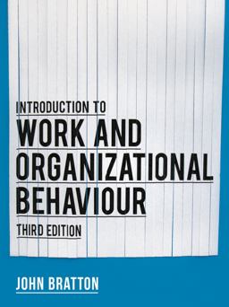 Introduction to Work and Organizational Behaviour