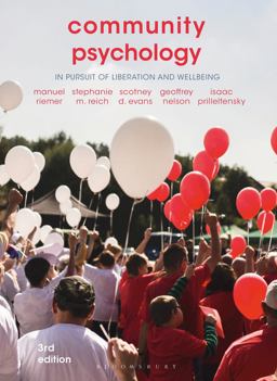 Community Psychology In Pursuit of Liberation and Wellbeing 3rd 9781137464095 Front Cover
