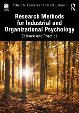 Research Methods for Industrial and Organizational Psychology 1st 9781138052932 Front Cover