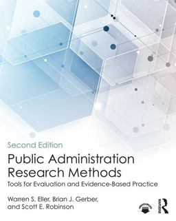 Public Administration Research Methods Tools for Evaluation and Evidence-Based Practice 2nd 9781138059290 Front Cover