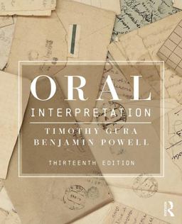 Oral Interpretation 13th 9781138082212 Front Cover