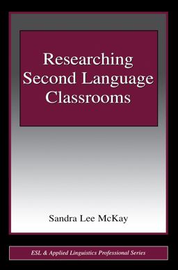 Researching Second Language Classrooms
