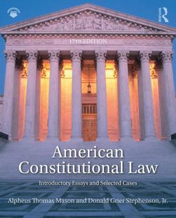 American Constitutional Law Introductory Essays and Selected Cases 17th 9781138227835 Front Cover