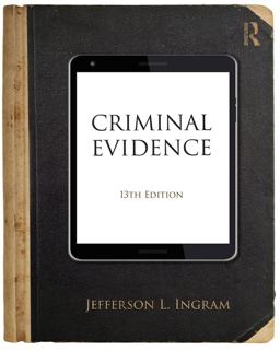 Criminal Evidence 13th 9781138289055 Front Cover