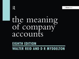 Meaning of Company Accounts 8th 9781138400887 Front Cover