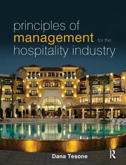 Principles of Management for the Hospitality Industry  9781138432826 Front Cover