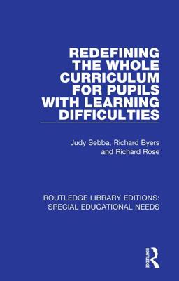 Redefining the Whole Curriculum for Pupils with Learning Difficulties  9781138594326 Front Cover