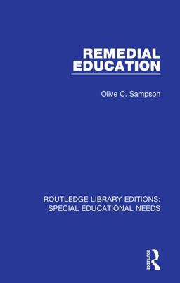 Remedial Education  9781138594586 Front Cover