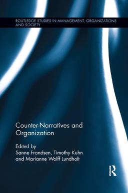 Counter-narratives and Organization:  9781138616950 Front Cover