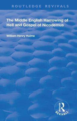 Middle English Harrowing of Hell and Gospel of Nicodemus  9781138625402 Front Cover