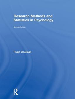 Research Methods and Statistics in Psychology:  9781138708952 Front Cover