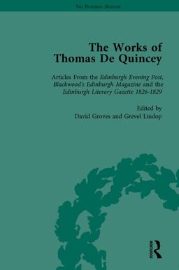 The Works of Thomas de Quincey, Part I Vol 6 The Works of Thomas de Quincey, Part I Vol 6