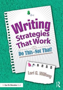 Writing Strategies That Work Do This--Not That!  9781138812444 Front Cover