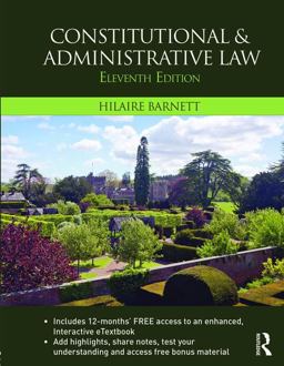 Constitutional and Administrative Law 11th 9781138814769 Front Cover
