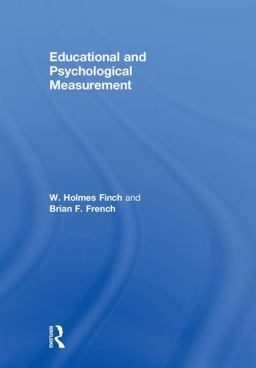 Educational and Psychological Measurement 2018 9781138963436 Front Cover