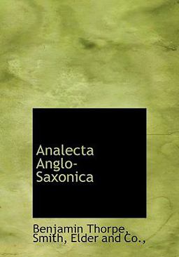 Analecta Anglo-Saxonic