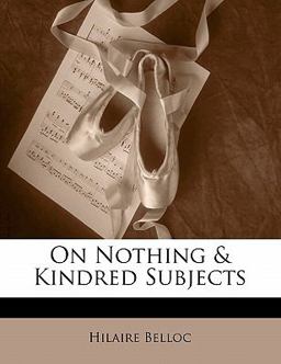 On Nothing and Kindred Subjects