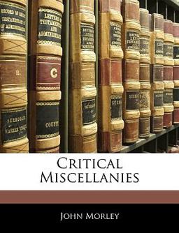 Critical Miscellanies