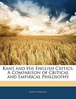 Kant and His English Critics