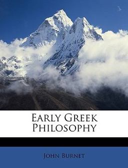 Early Greek Philosophy