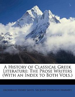 A History of Classical Greek Literature