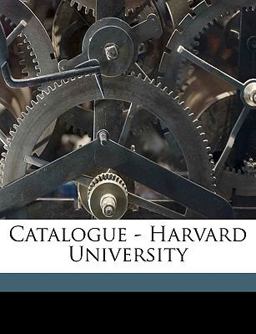 Catalogue - Harvard University Catalogue - Harvard University