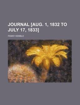 Journal [Aug 1, 1832 to July 17, 1833]