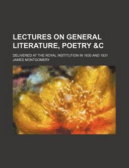 Lectures on General Literature, Poetry