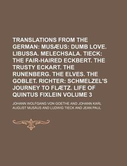 Translations from the German
