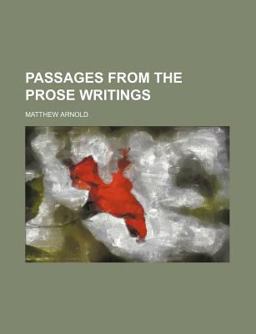 Passages from the Prose Writings