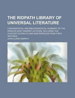 The Ridpath Library of Universal Literature