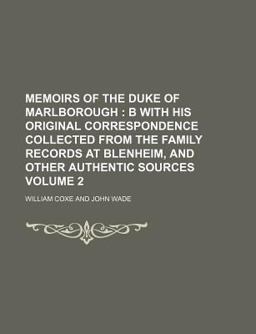 Memoirs of the Duke of Marlborough